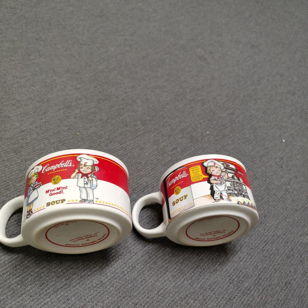 Vintage Campbell’s Soup Mugs Set of 2 Westwood 1998 Campbell's Kids 12oz Mugs - Picture 4 of 7